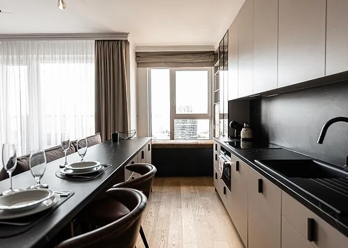 Apartmán Klingerka Apartment, 25th Floor With Free Parking And View Of Castle And Danube Bratislava